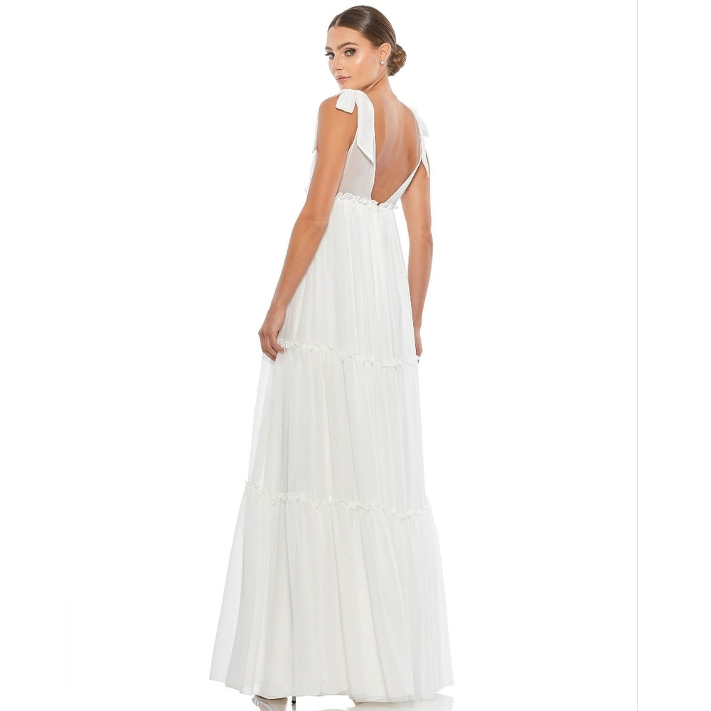 Mac Duggal 70188 Long Formal Sleeveless Tiered Gown Size 6